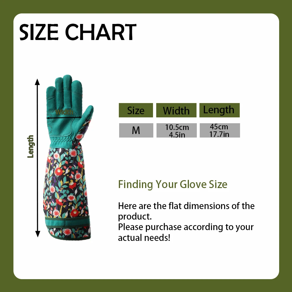 Thorn Proof Gardening Gloves, Reinforced Cuffs Forearm Protection Breathable Comfortable Work Gloves for Gardening