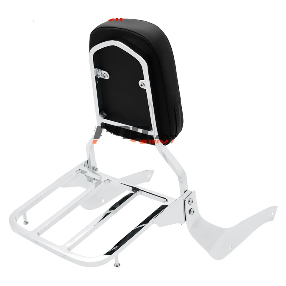 Backrest Sissy Bar luggage Rack Pad Motorcycle Cruiser Bike for SUZUKI Intruder Volusia VL400 VL 800 C800 Boulevard C50 view 3