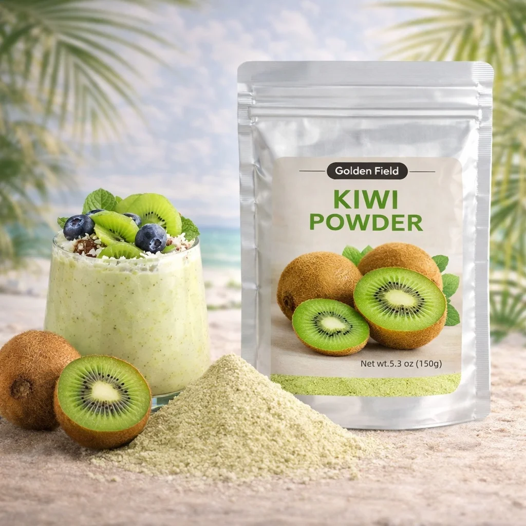 Kiwi Powder - Fruit Powder - 5.3oz (150g), Fresh Fruit Flavor for Smoothies, Yogurt, Baking - Fine & Easy to Mix, Sealed Freshne