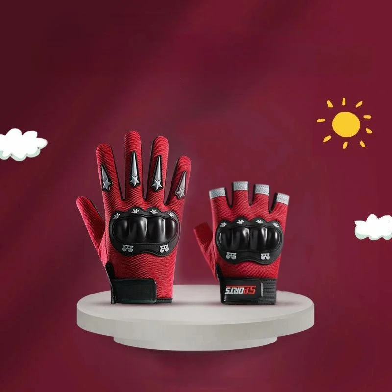 AliExpress NONE Cycling Kids Gloves for Boys Girls Hard Shell Protective Gloves Sports Fitness Climbing Skateboarding Children Anti Slip Gloves