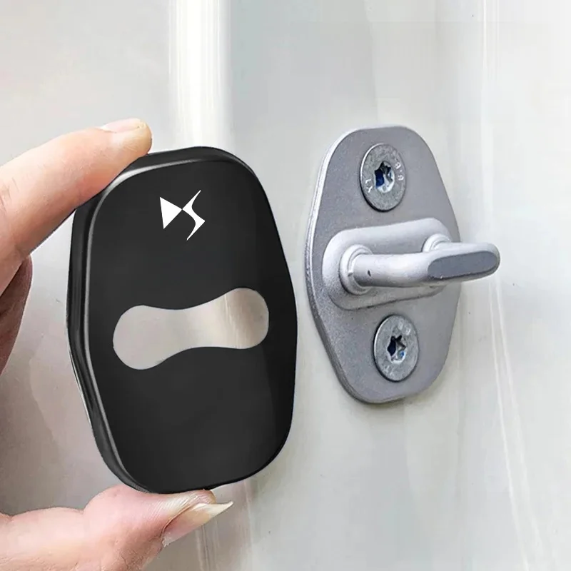 Housses de protection en alliage de Zinc pour serrure de porte de voiture, 4 pièces, pour DS SPIRIT DS3 DS4 DS4S DS5 5LS DS6 DS7 DS9 WILD RUBIS e-tiense