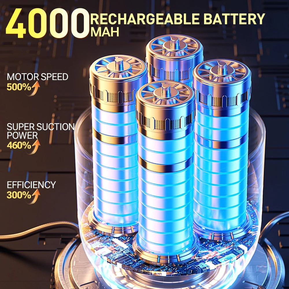 مكنسة كهربائية جديدة للسيارة من SZUK، مكنسة كهربائية صغيرة محمولة بقوة شفط، مكنسة كهربائية لاسلكية قوية للسيارة ولوحة المفاتيح