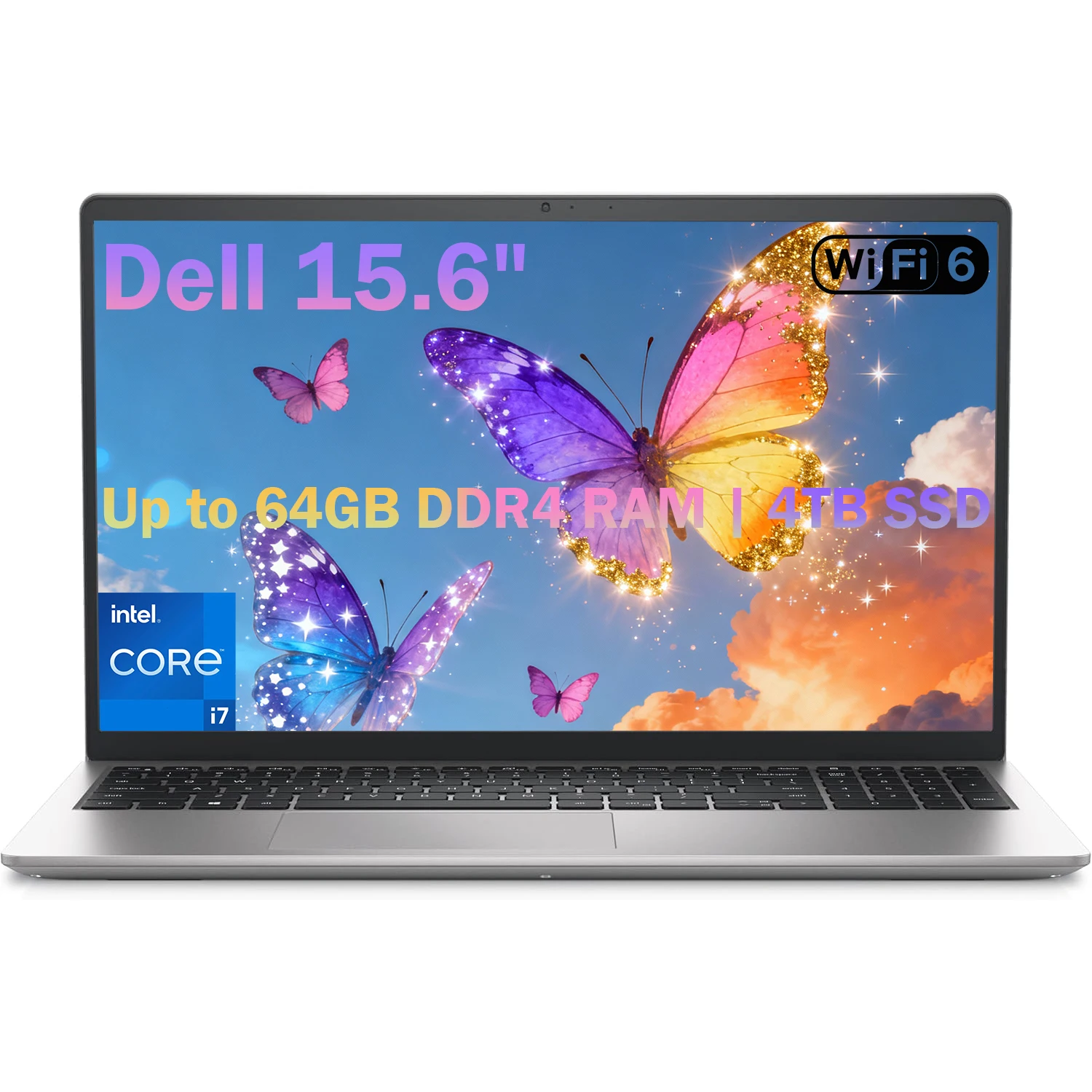 كمبيوتر محمول Dell 15.6 بوصة FHD للأعمال، Intel Core i7-1355U، ما يصل إلى 64 جيجابايت رام 4 تيرابايت SSD، كيلو بايت بإضاءة خلفية، قارئ بصمات الأصابع، WiFi 6، Windows 11 Home #1