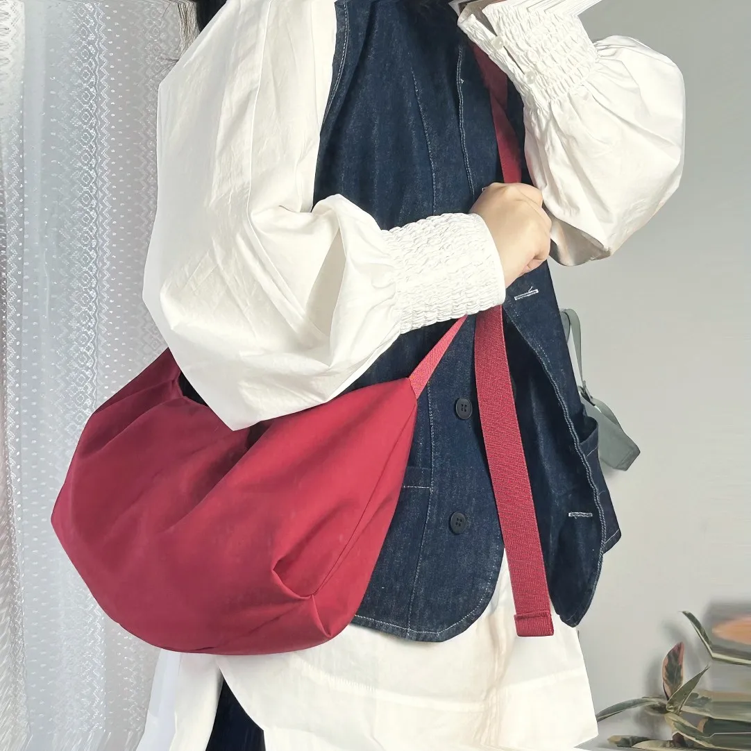 

Dumpling Crossbody Bag Casual Women Shoulder Bags Large Capacity Female Half Moon Totes Hobo Ladies Bag Shipping Free