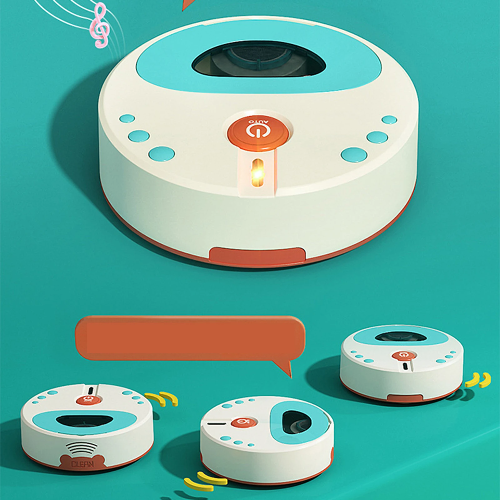 Robot Interactive Kids Cleaner Toy Simulation Floor Sweep Toy Kids Vaccum Sweeper for Toddlers Home Children Boys Birthday Gifts