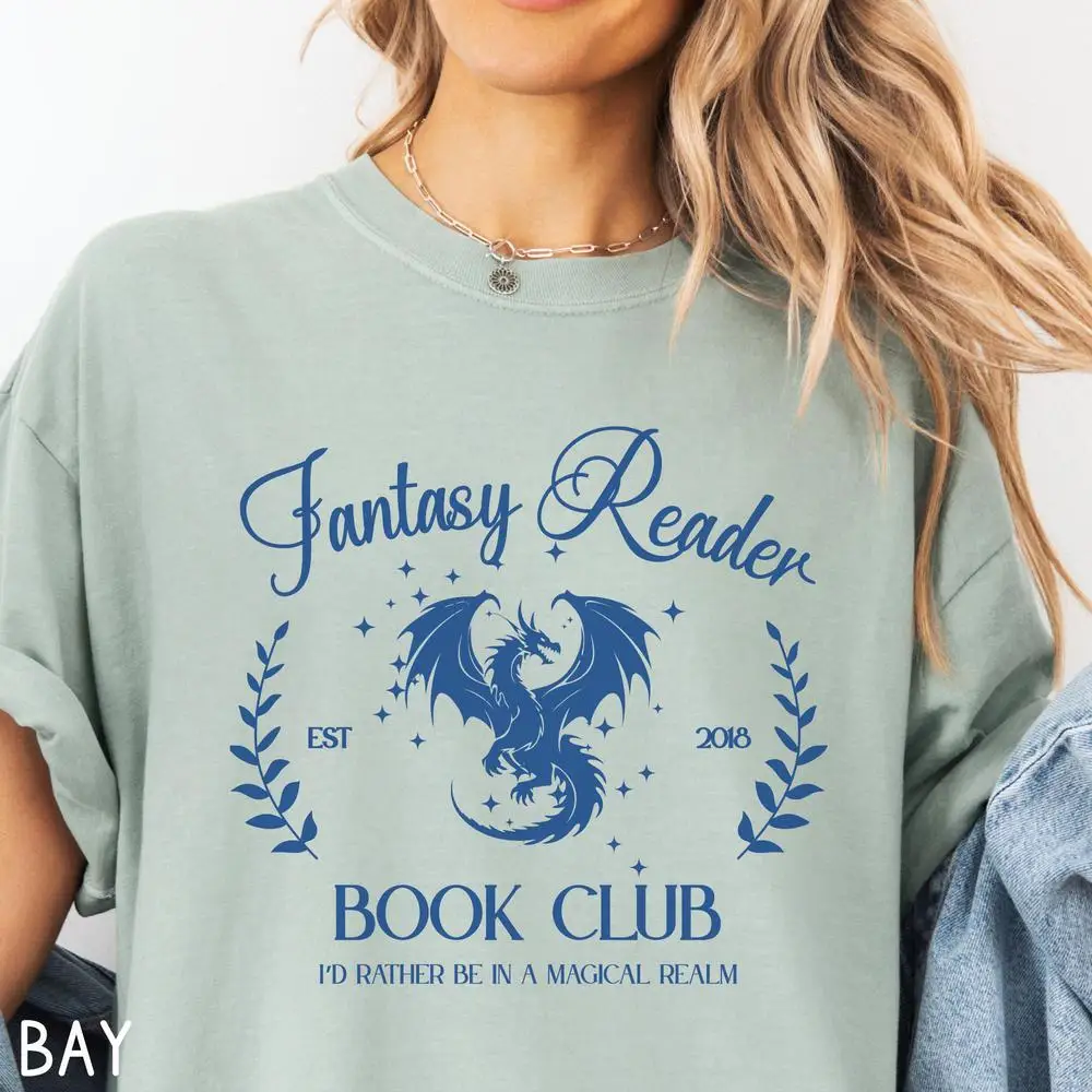 Frauen Baumwolle T Shirt Fantasy Buch Club Shirt Himmlische Buch Liebhaber T-shirt Fantasie Buch Reader Gedruckt Graphic Tee Mode Crop Tops