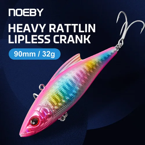 Imagen 1 del producto Señuelo de Pesca NOEBY Lipless Crankbait 90mm 32g, Señuelo de Pesca con Sonido al Hundirse, Señuelos Wobblers para Pesca en Agua Salada, Pesca Costera, Señuelos para Pesca Marina