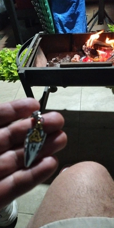Odin’s Spearhead Valknut Necklace | Viking Gungnir Pendant