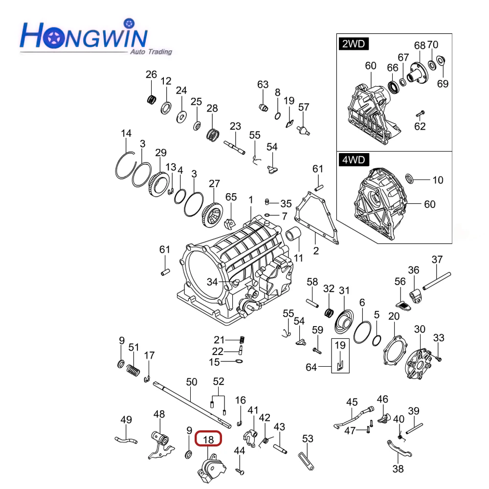 OE 0593-640105 Transmission Safety Switch For Ssangyong korando kj Rexton I Kyron Actyon C.J (Sports) QJ Musso 2002- 0593640105