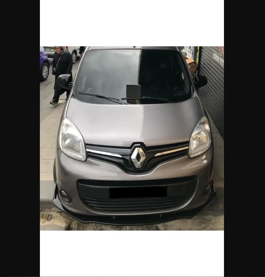 

For Renault Kangoo Front Bumper Attachment Lip 1998-2020 Black Splitter Diffuser Universal Spoiler Bumper