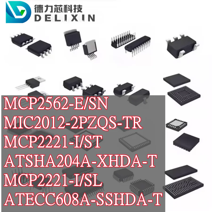 MCP2562-E/SN MIC2012-2PZQS-TR MCP2221-I/ST ATSHA204A-XHDA-T (communicatie-interfacechips) MCP2221-I/SL ATECC608A-SSHDA-T