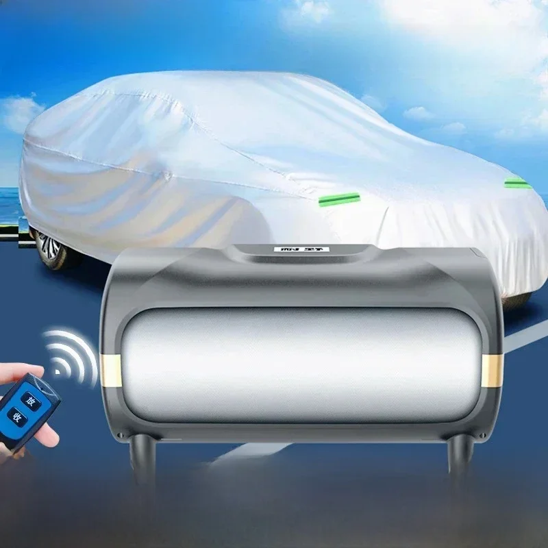 Housse de voiture entièrement automatique, protection solaire universelle, imperméable, anti-pluie, anti-poussière et résistante aux UV