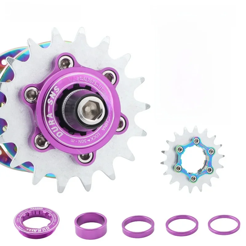 AliExpress NONE HASSNS kit single k7 Bicycle single speed cassette HG 13T-22T Bike single speed Flywheel for AM BMX Soil Slope Truck 8-11speed