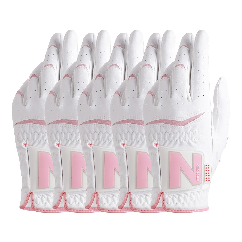 NEOGLOVE WOMEN'S HAPPY double-fledam golf gloves set of 5 hands