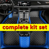 Custom Automotive Car Floor Mats For Peugeot 208 A9 2012 2013 2014 2015 Auto Luxury Leather Men Women Car Mats Full Coverage