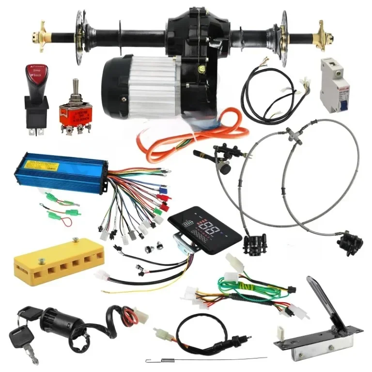 TDPRO Nie cały zestaw 1000W 36V Bezszczotkowa oś lub mechanizm różnicowy silnika do wózka golfowego Go Kart ATV Quad Buggy — zdjęcie 2