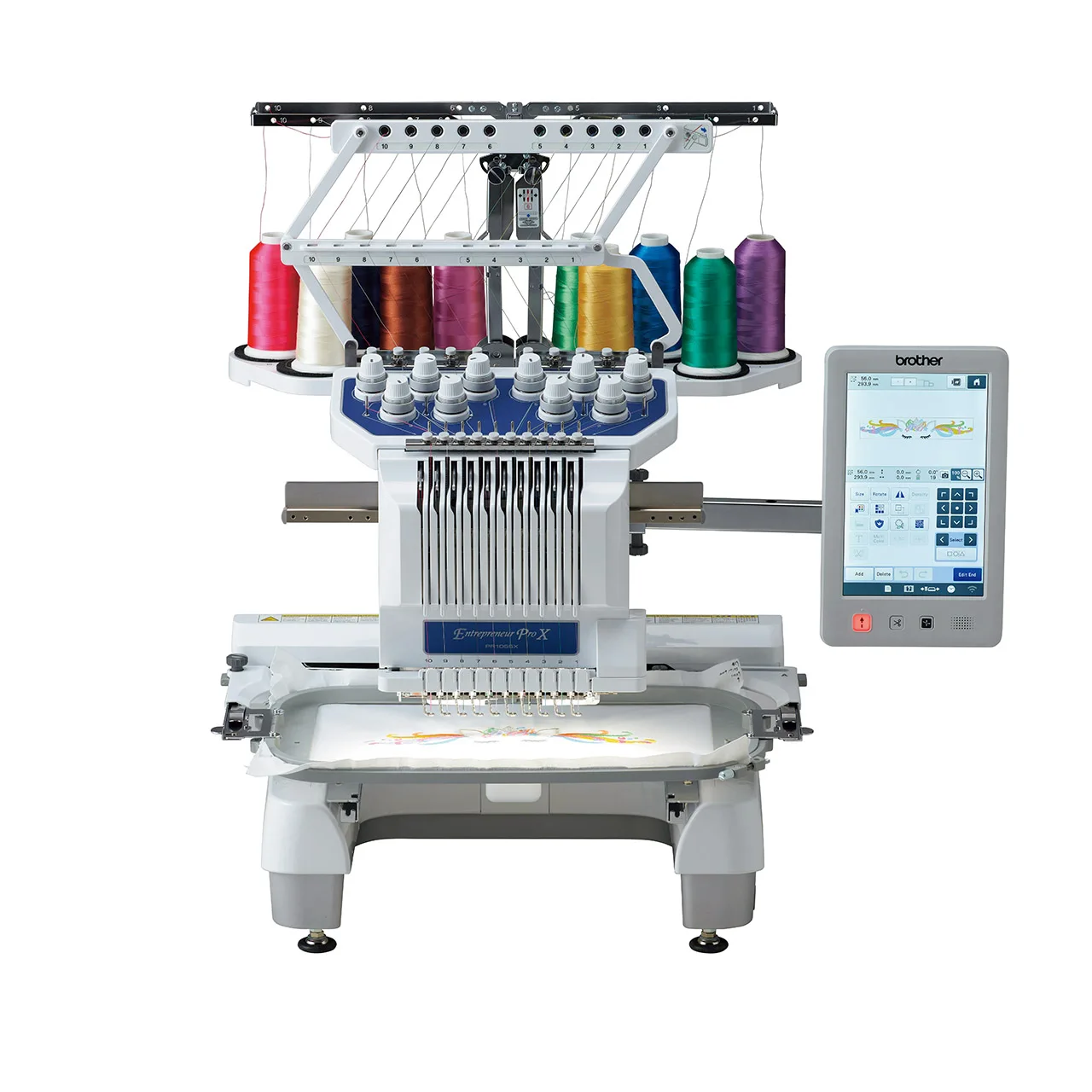 DISCOUNT PRICE Brother Entrepreneur Pro X PR1055X 10 Needle Multi-Needle Embroidery Machine