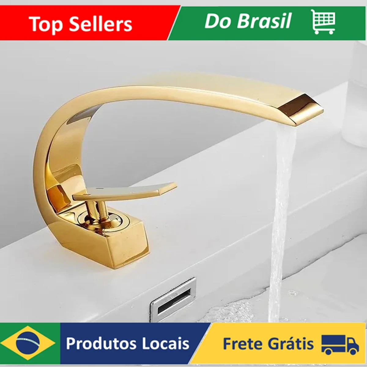 Faucet For Bathroom Sink Mixer Hot And Cold Water Monocommand Curve Cuba Luxury Golden T105d Luuk Young