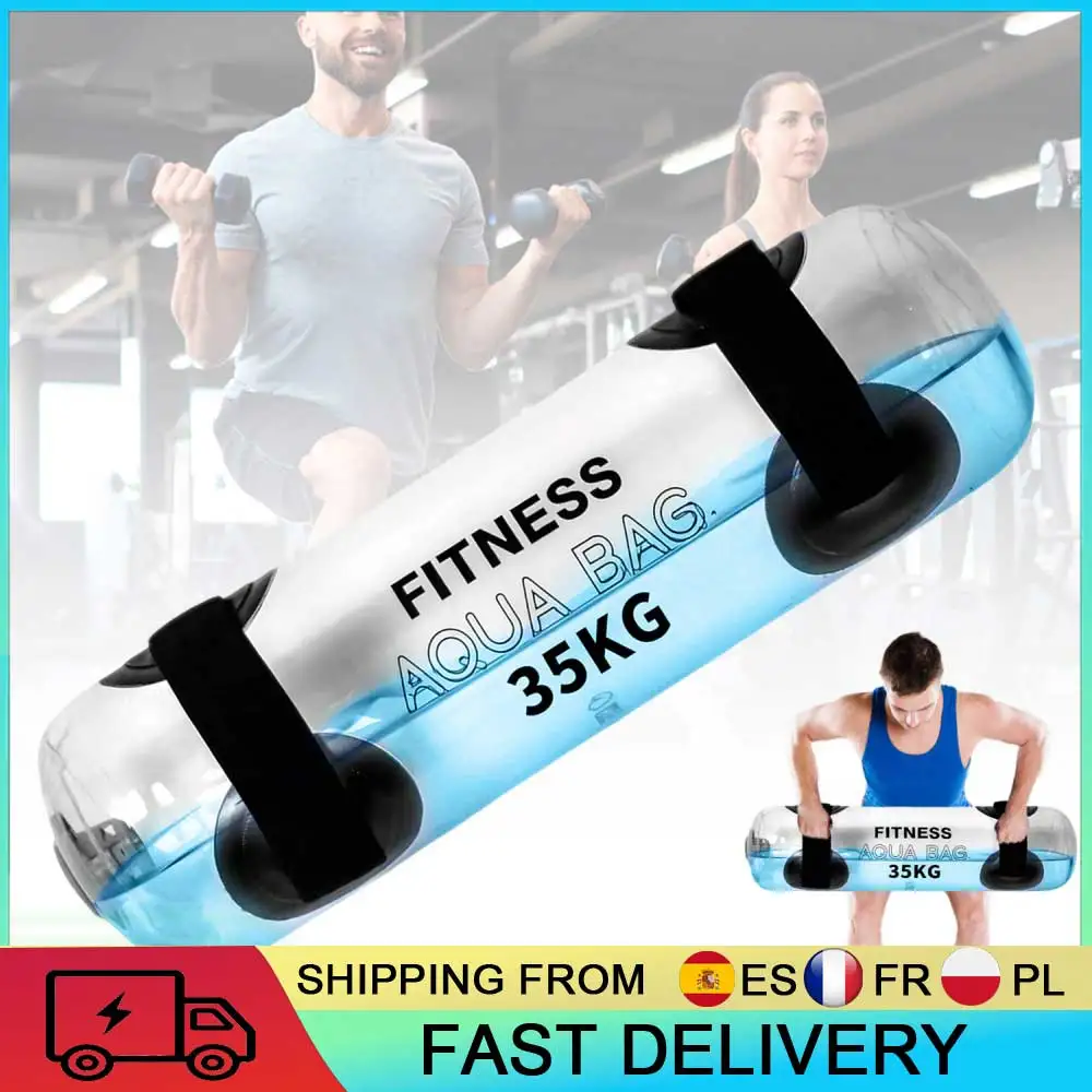 Sac d'eau de fitness pour la maison, sac de musculation aquatique pour la force et le renforcement du tronc, sac de puissance rempli d'eau, poids Tidal Tank pour l'haltérophilie, l'entraînement de force, les lunges et les RDL