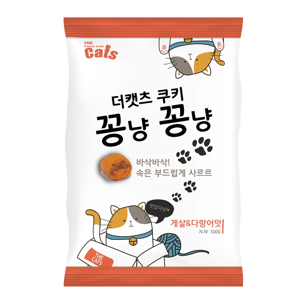 THE CATS cookie kkongnyangkkongnyang 100g x 8ea cat snack