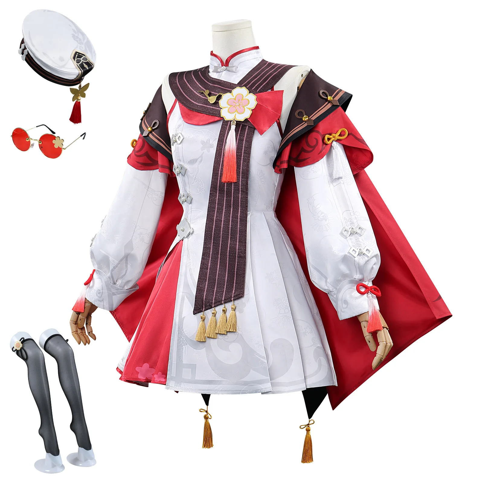 胡桃ランタン儀式コスプレ衣装原神胡桃衣装女性中国風のドレスハロウィンコスプレパーティー用