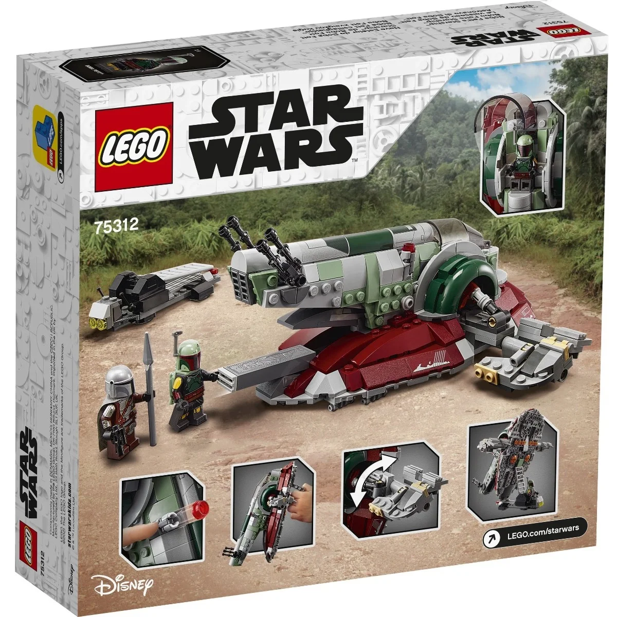 Lego Star Wars - Boba Fett's Starship, 75312, Toys, Boys, Girls, Blocks, Pieces, Original, Store, Official License, New, Bricks, Bricks, Gift, Man, Woman, Adult