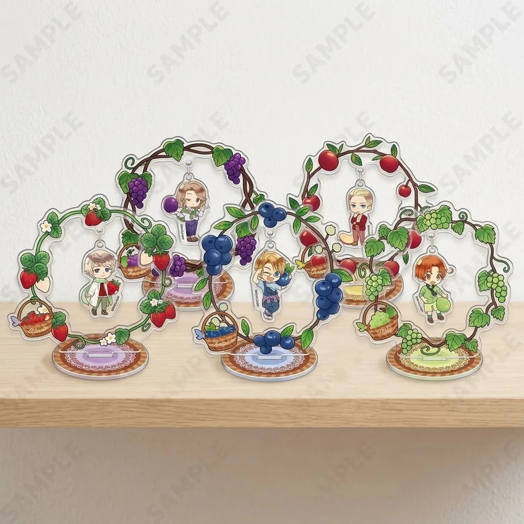 Fans Gifts Anime Game Hetalia: World Stars HD Figures Acrylic Stand Sweets Parade Ver Ludwig Wang Yao Ivan Braginsky Keychain