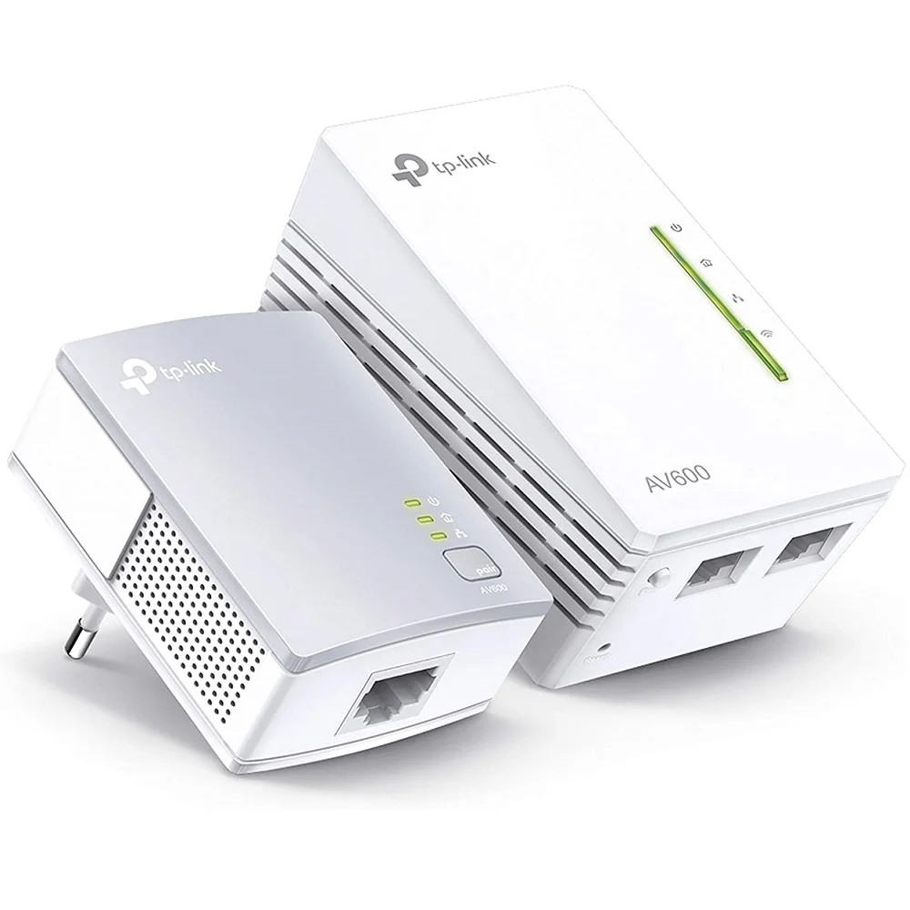 TP LINK TL-WPA4220 KIT 300Mbps AV600 Wi-Fi Powerline Extender Starter Kit Wi-Fi Extend 300Mbps Wireless Connections 2 LAN Ports