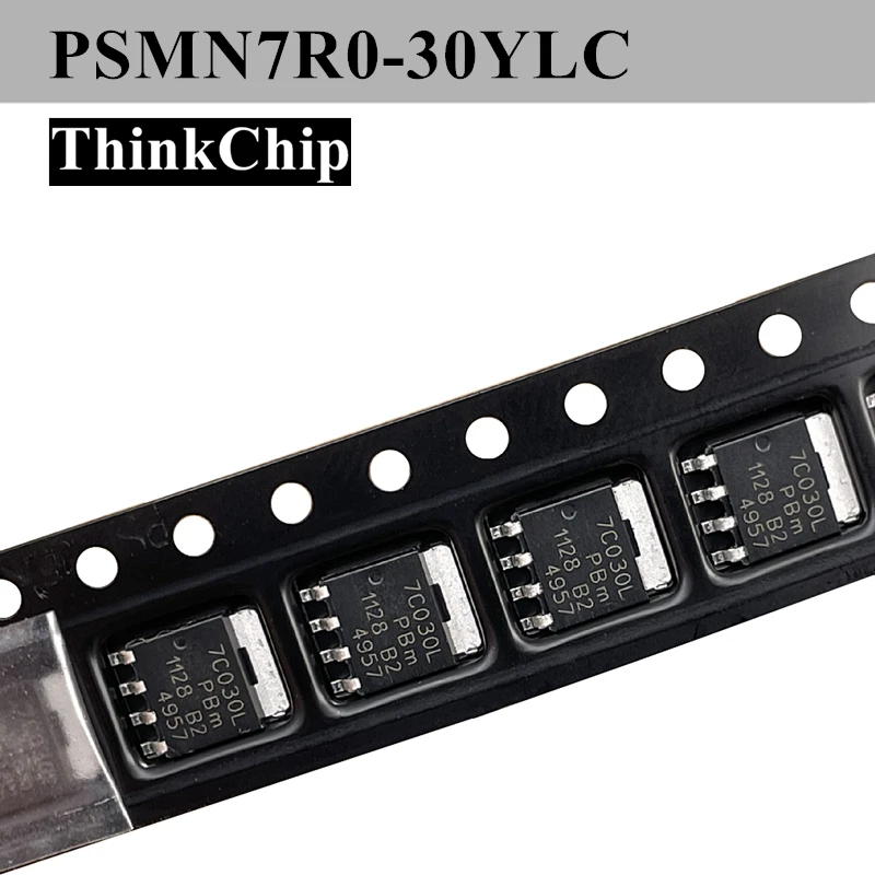 (10 pcs) PSMN7R0-30YLC 7C030L SOT-669 PSMN7R0 N-Channel 30V 7.1 mΩ Logic Level MOSFET in LFPAK Using NextPower Technology