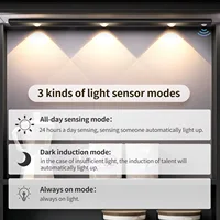 LED Ultra Thin Under Cabinet Lights Motion Sensor Night Light Wireless 3Color Dimmable For Kitchen Cabinet Bedroom Wardrobe Ligh 3