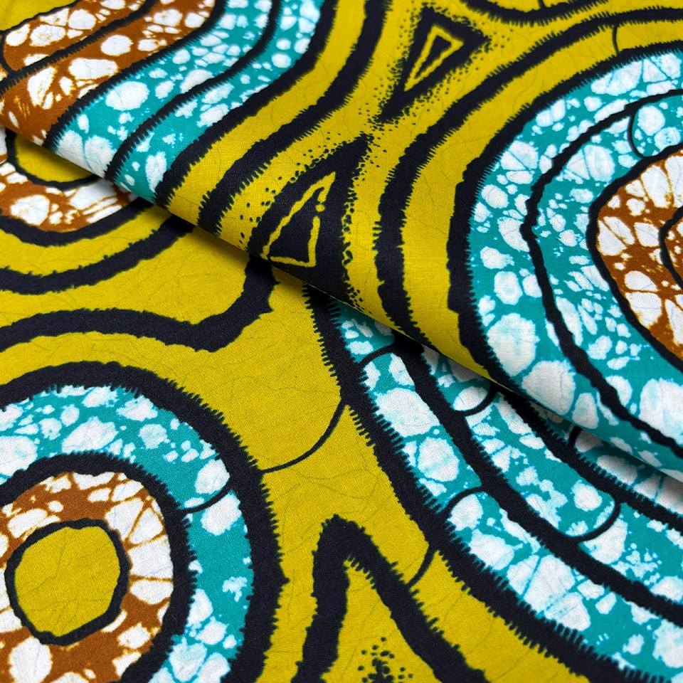 2026 Super Holland 100% Combed Cotton Ankara Prints Fabric Dyed Woven Twill Design Golden Grand Wax African Shirting Fabrics