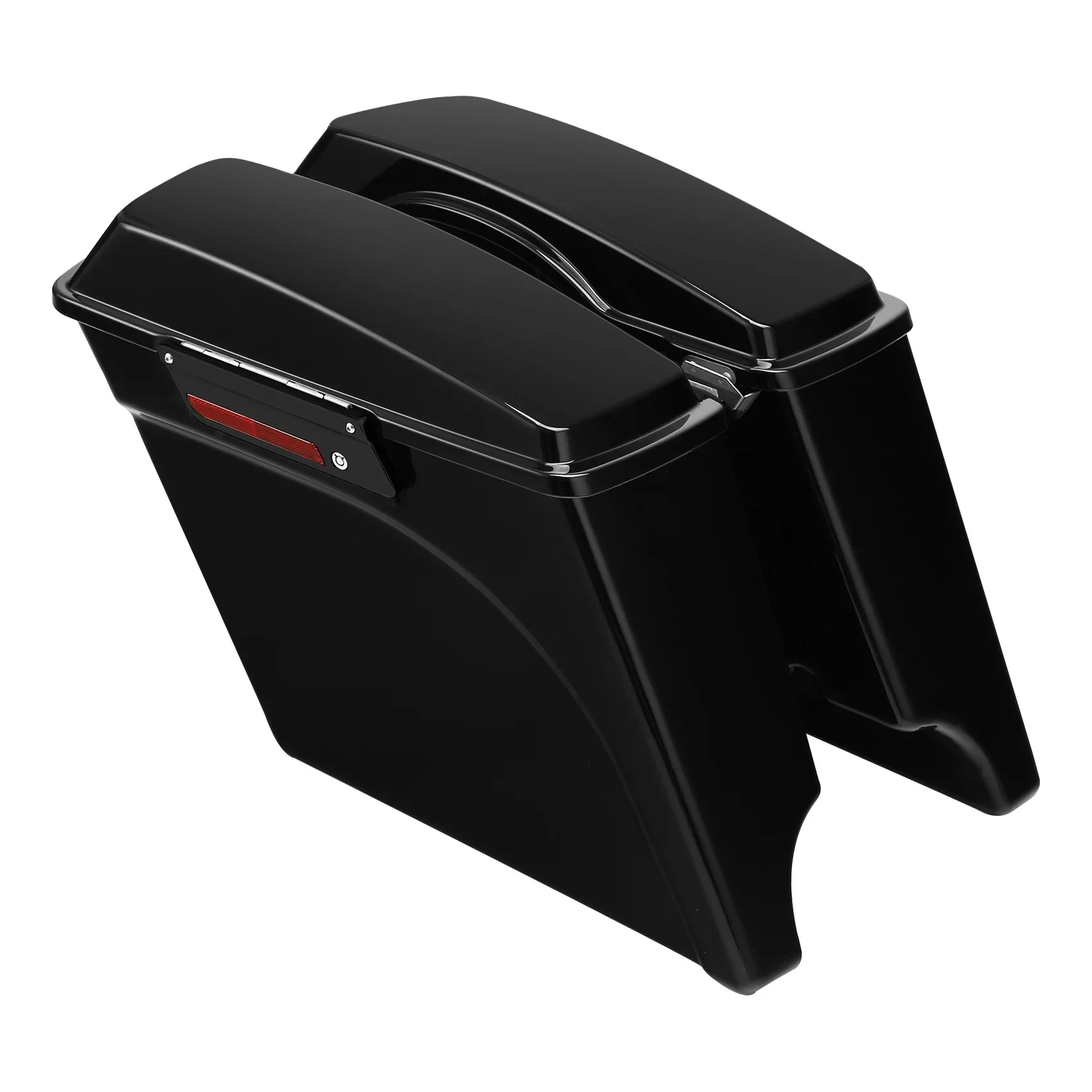 5" gespannte Satteltaschen mit Schlüssel für Harley Touring Road King Street Electra Glide Ultra Classic 1993-2013 1994 Motorrad