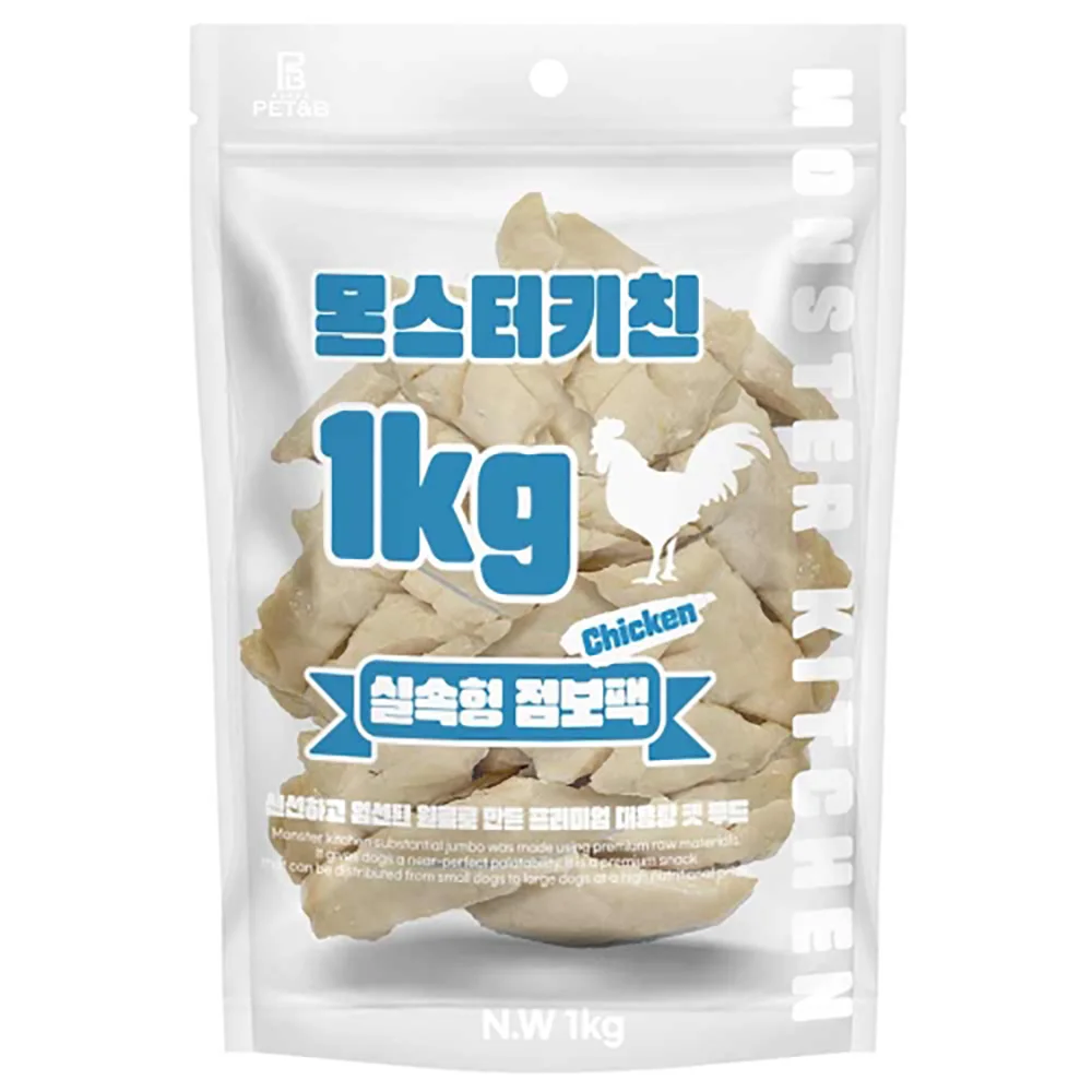 몬스터키친 닭가슴살1kg,강아지간식, 강아지사사미,애견간식,대포장간식
