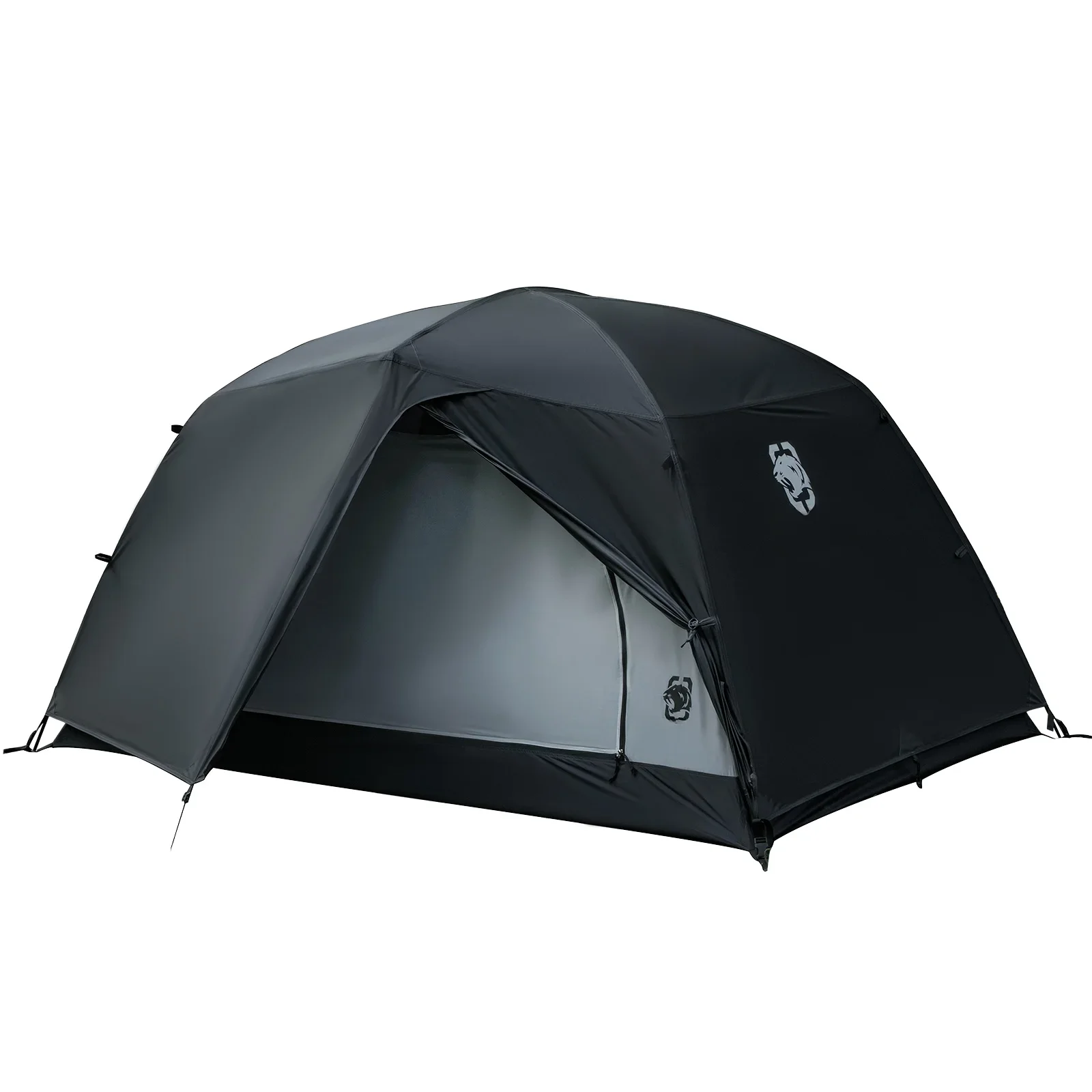 OneTigris STELLA Camping Zelt Schwarz Tigris Serie Rucksack Shelter Einfach Setup Instant 2-Person 4-Saison Zelt Für wandern