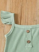 Summer Newborn Baby Girl Clothes Set Sleeveless Bodysuit Printed Shorts 3pcs Clothing Suit Baby Girl Clothes 3