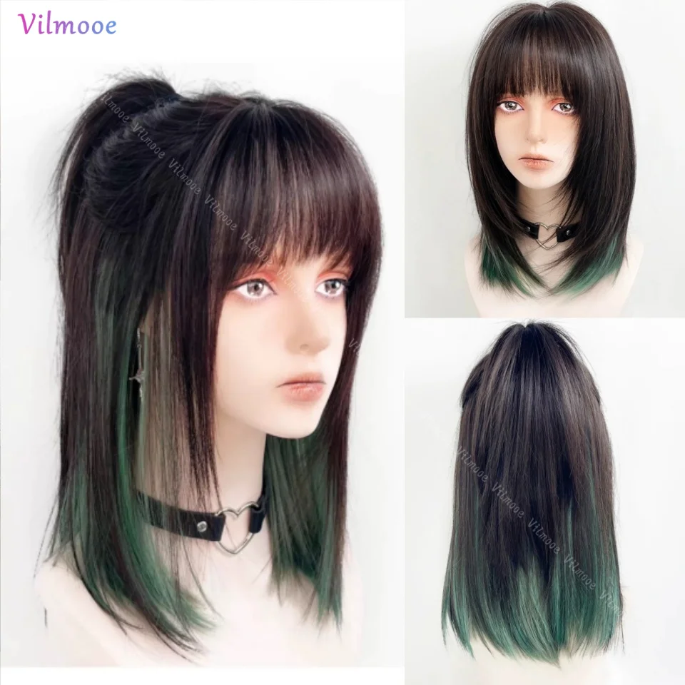 

Выделенные Цветные Короткие Боб Парики Человеческих Волос GreenStraight Шелковый Основной Верхний Парик Бразильский Реми 13x4/13x6 Парик Фронта Шнурка Человеческих Волос