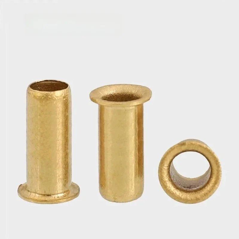 Rivets tubulaires M0.9 M1.3 M1.5 M1.7 M2 M2.3 M2.5 M3 M3.5 M4 M5 M6, Circuit imprimé Double face, clous PCB, écrous à rivets creux en cuivre