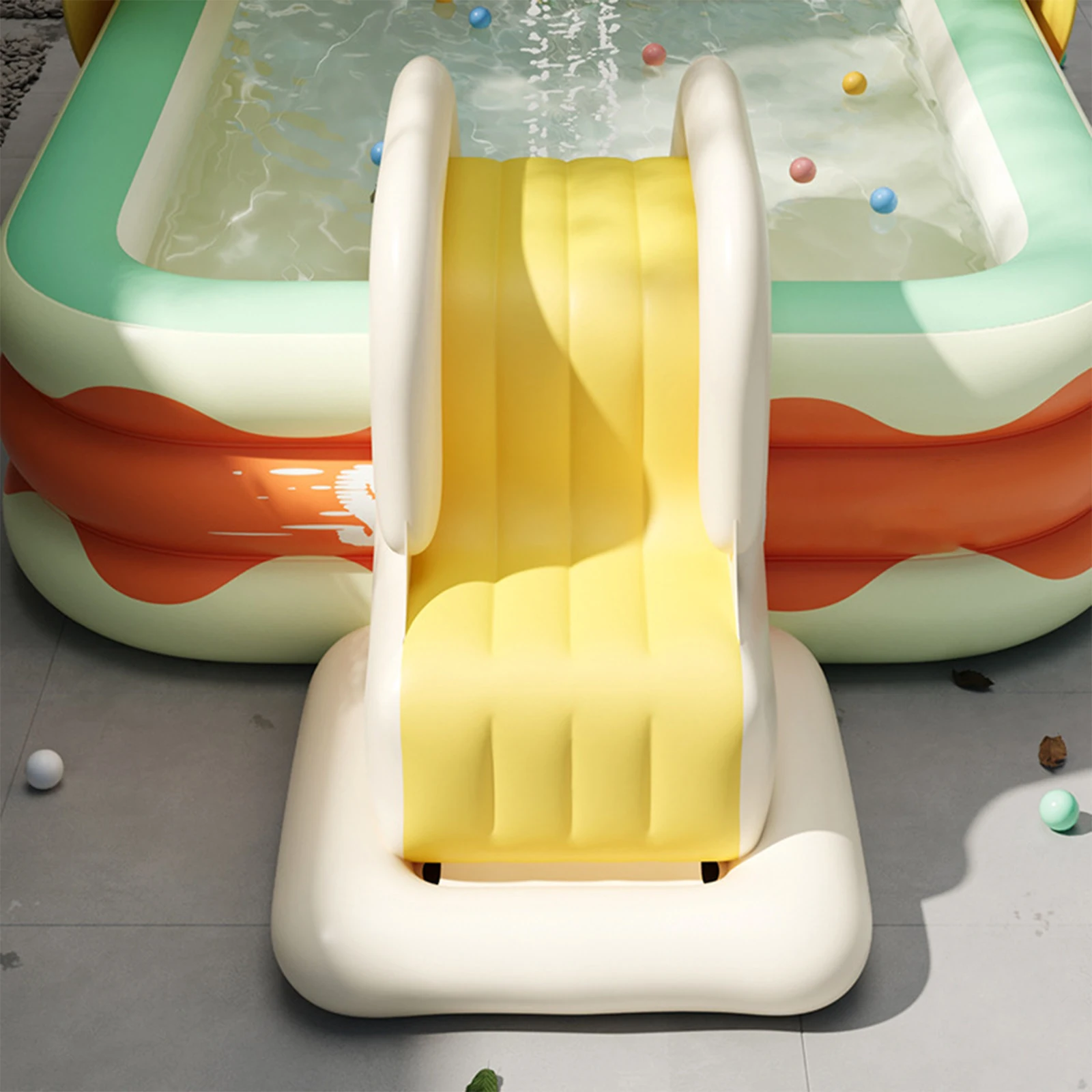 

Надувная горка для плавания, детская горка для скалолазания, пляжная летняя водная горка для бассейна для надземного бассейна, сада