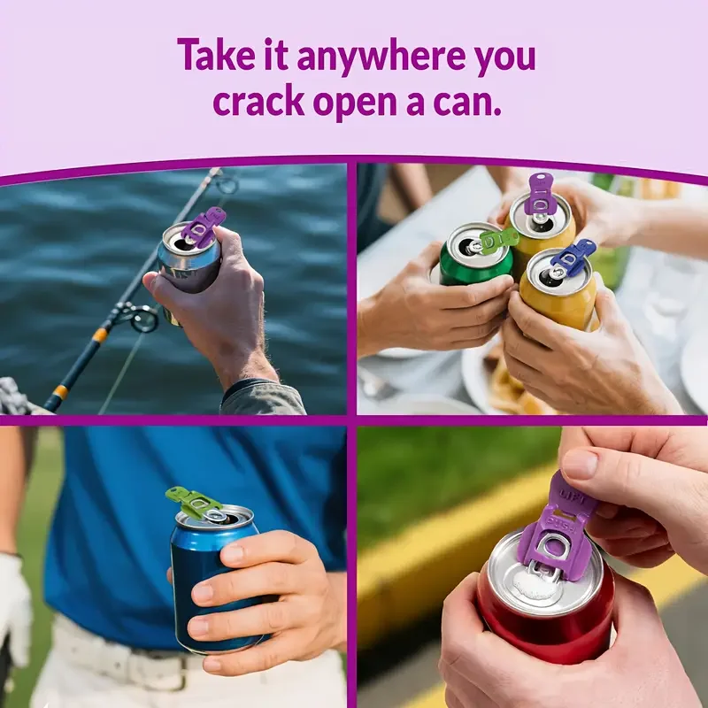 فتاحة زجاجات بسيطة ومحمولة، قابلة لإعادة الاستخدام، سهلة فتح العلب دون إيذاء اليدين، فتاحة زجاجات المشروبات، أدوات المطبخ، كامبي