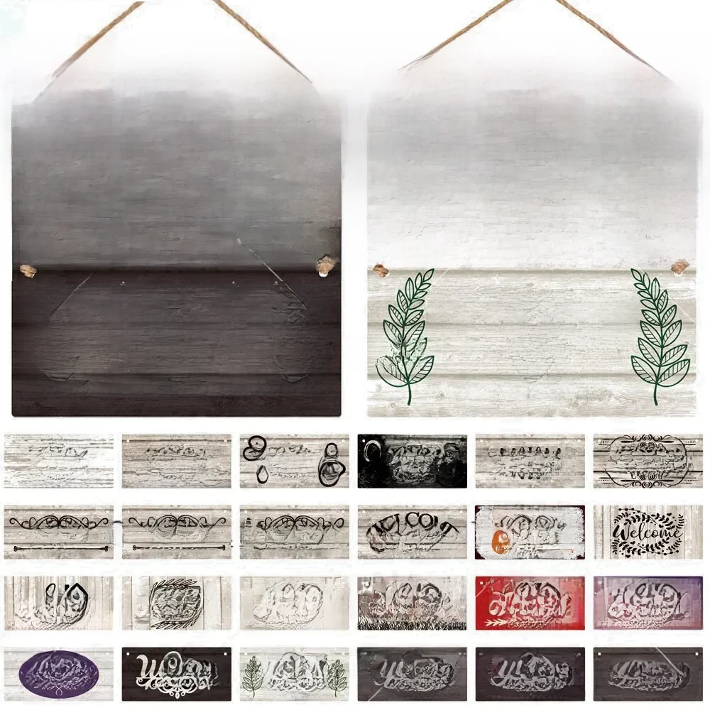 Plaque en Bois Vintage de Bienvenue, Décoration Murale de Pub, Pendentif de Porte, Cadeau