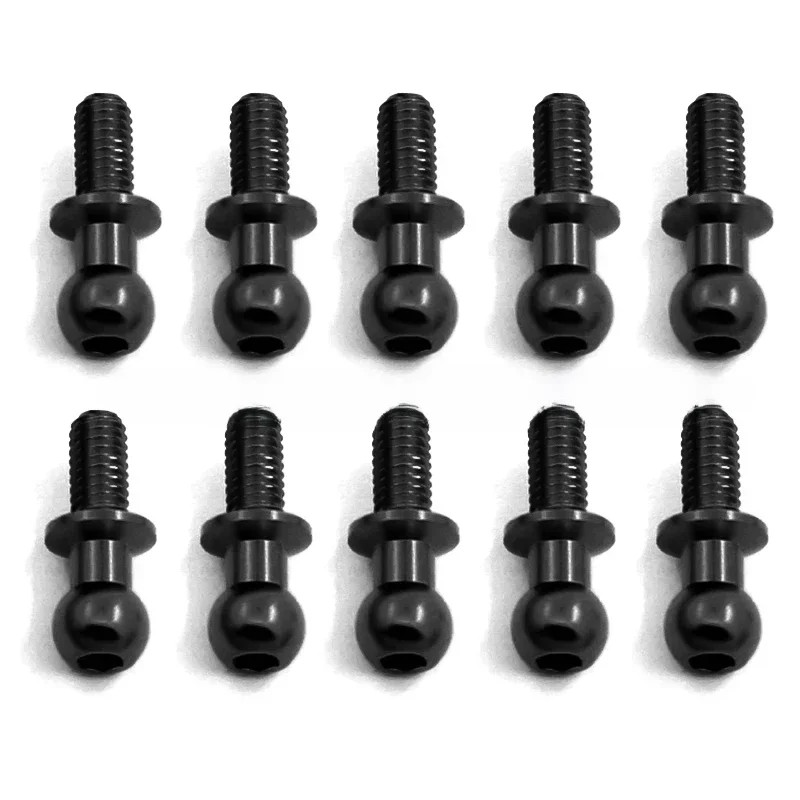 Vis à tête sphérique hexagonale en métal M3, 10 pièces, pour Tamiya TT01 TT02 Sakura D5 1/10 RC Drift Car, pièces de rechange universelles