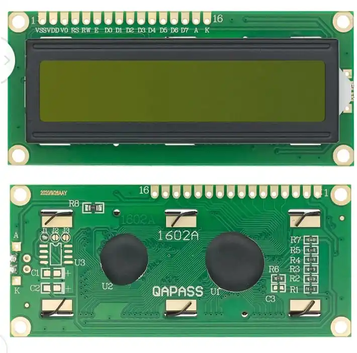 LCM1602A LCD 5 فولت شاشة زرقاء شاشة صفراء LCD16X2A LCD بقعة وحدة