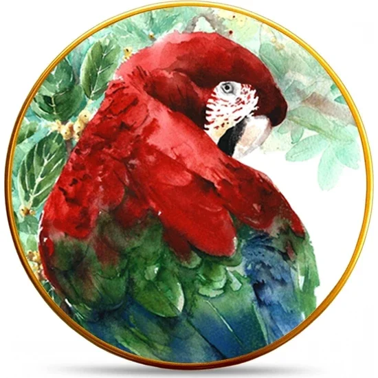 Toygar Majida Serving Plate Set of 6 25 cm Parrot