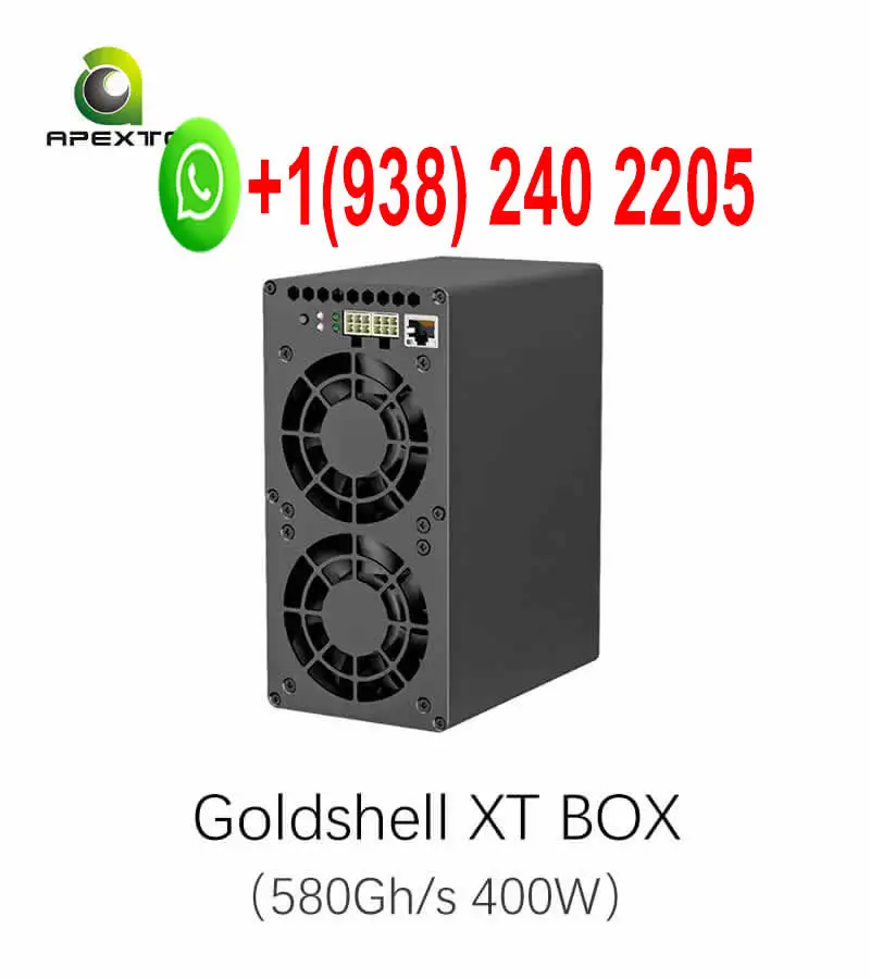 Buy 3 get 2 free Goldshell XT BOX 580GH/s XTM Miner SHA3x Algorithm ASIC Crypto Mining Machine 0.69J/Gh Air Cooling
