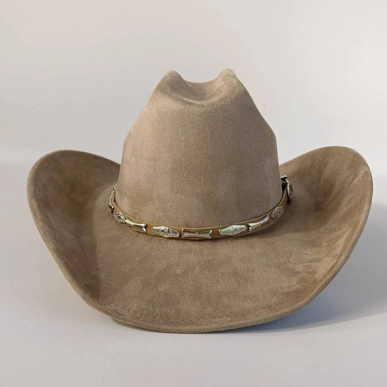 

Unisex suede cowboy hat wide-brimmed cowboy hat with accessories Western cowgirl party hat Panama hat riding party hat sombrero