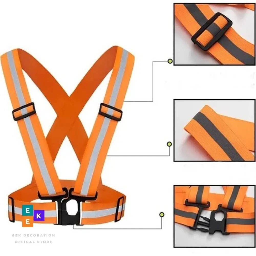 Warning vest with reflector Outdoor High Visibility Reflective Vest Warning Traffic Construction Safety Security Gear Labor Clot