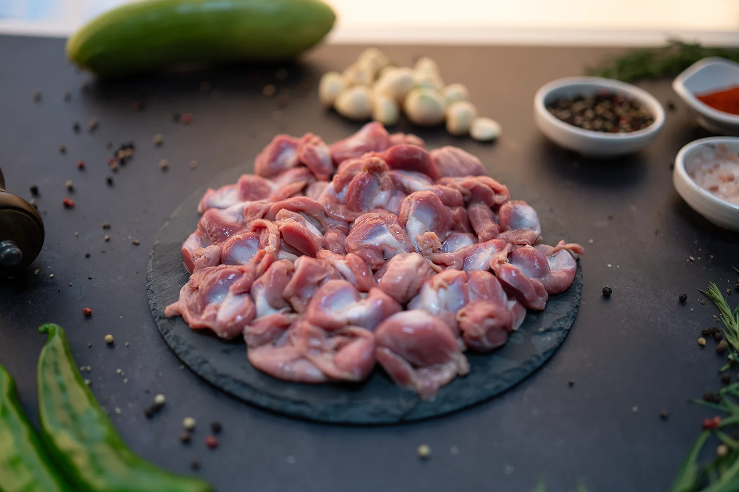 [Comida A & J] 1kg, pollo congelado, estirón de arena