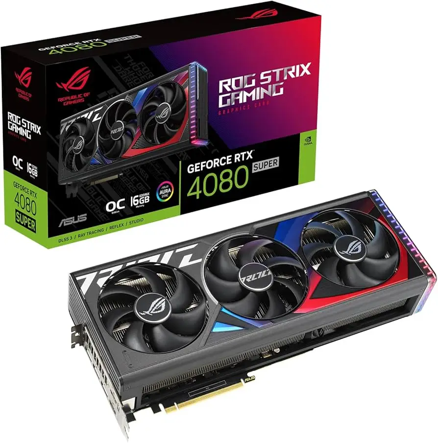 

(Оригинал) игровая графика ASUS ROG Strix GeForce RTX 4080 Super OC Edition, быстрая доставка