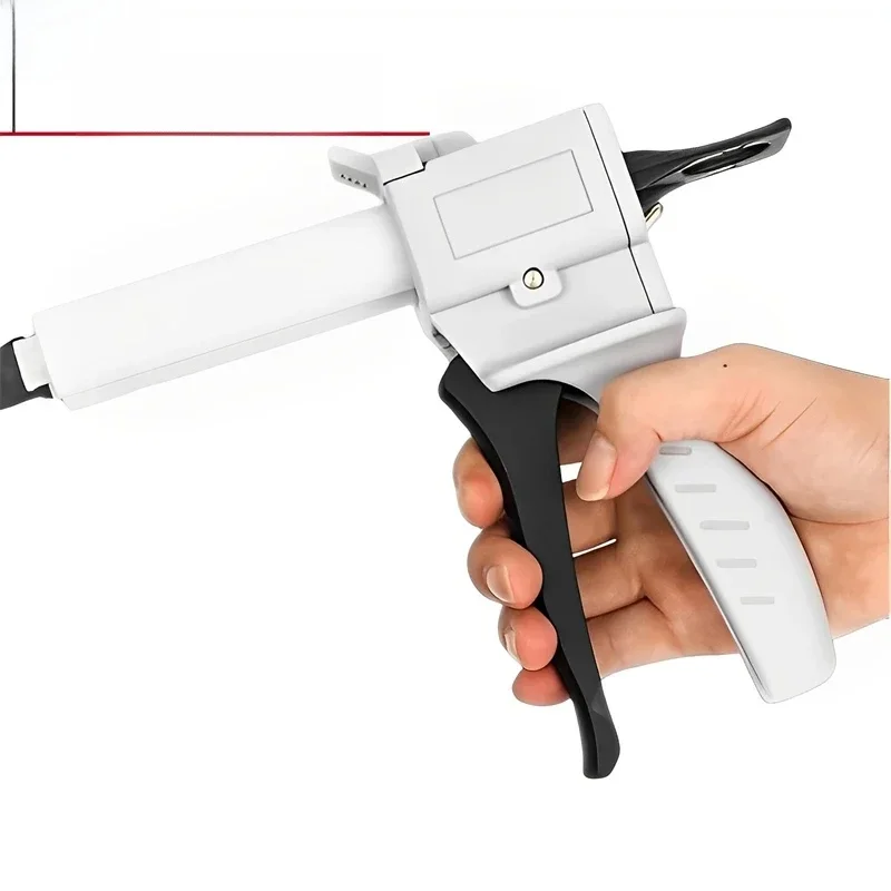Pistolet do kleju 50ml 1:1 1:2 10:1 AB klej epoksydowy ręczny dozownik klej szkielet aplikator pistolet do topnika pistolet do uszczelniania narzędzia DIY — zdjęcie 2
