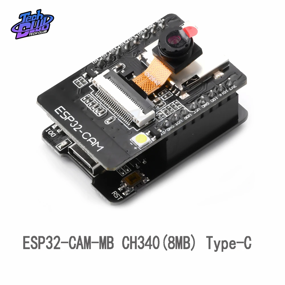 ESP32-CAM Placa de Desenvolvimento, ESP32-CAM-MB, Micro USB, ESP32 Serial para WiFi, 5V, Bluetooth, Câmera OV2640, CH340, CH340G